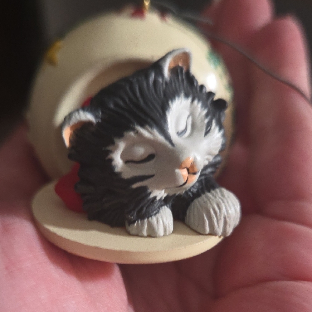 Hallmark Black and White Cat Ornament